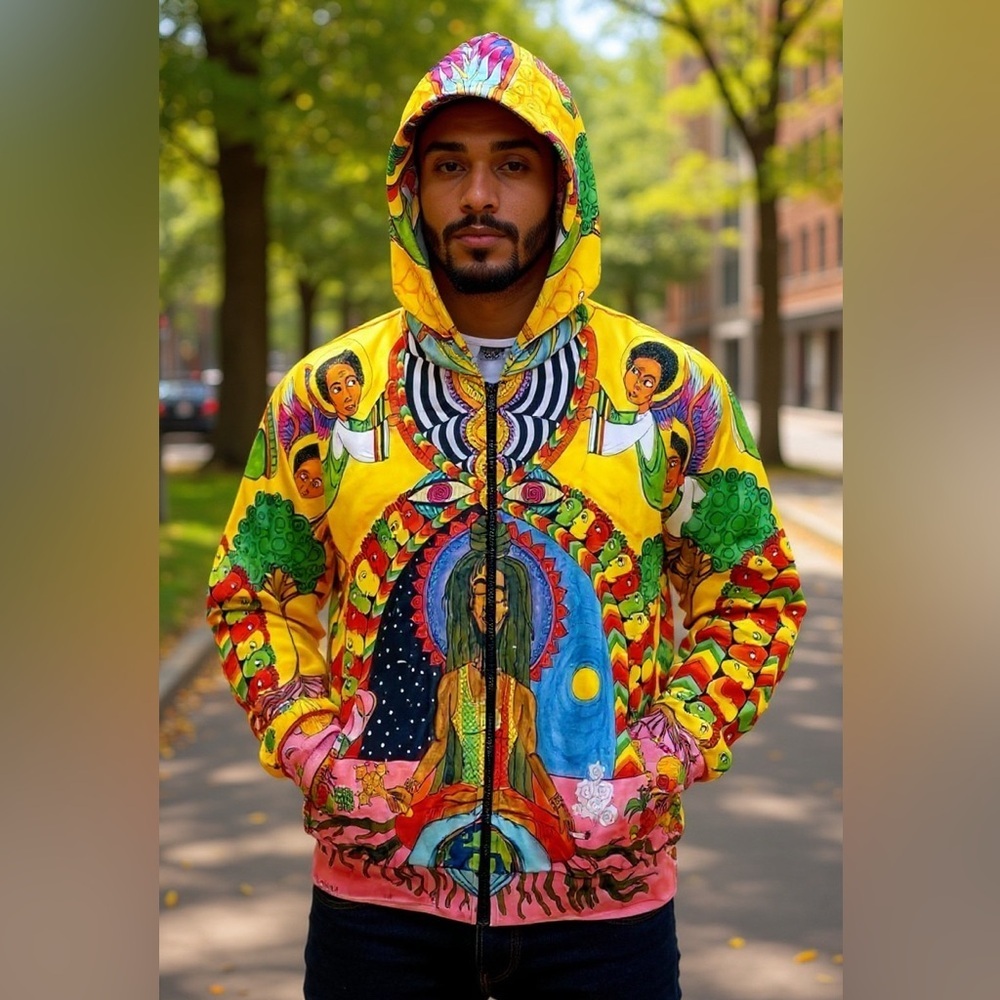 Rage On Multicolor Spiritual Energy Hoodie